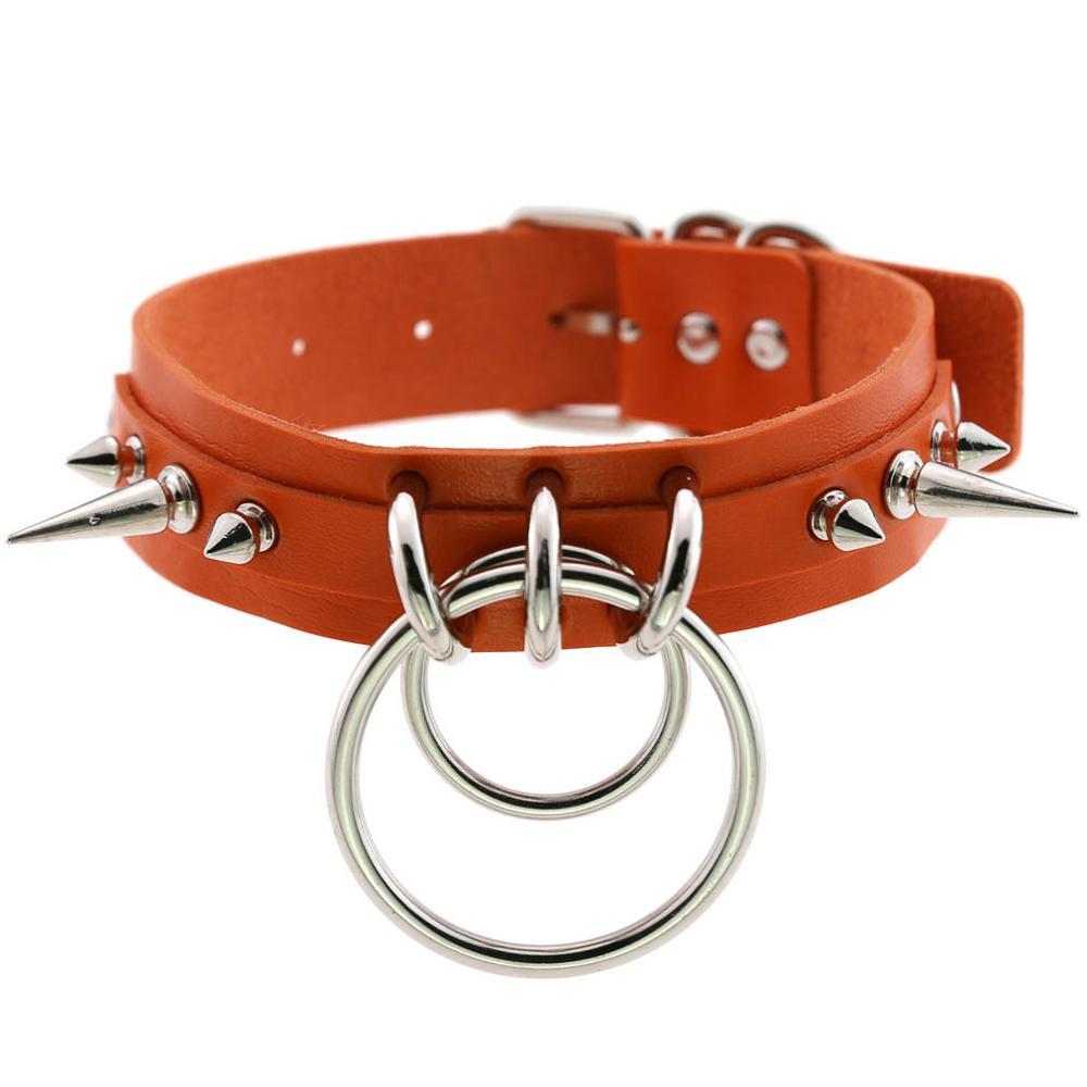 Leather choker