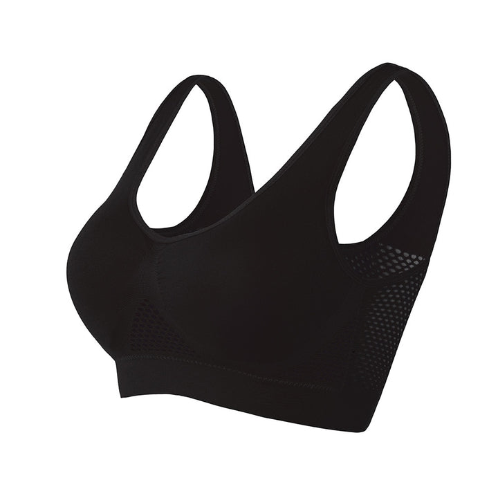 Sports bra with mesh