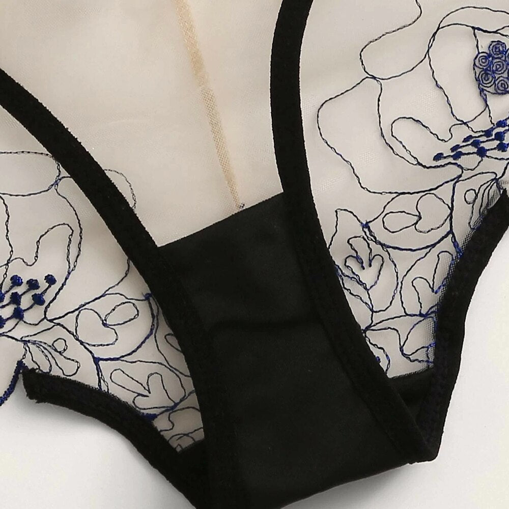 See-through lingerie set