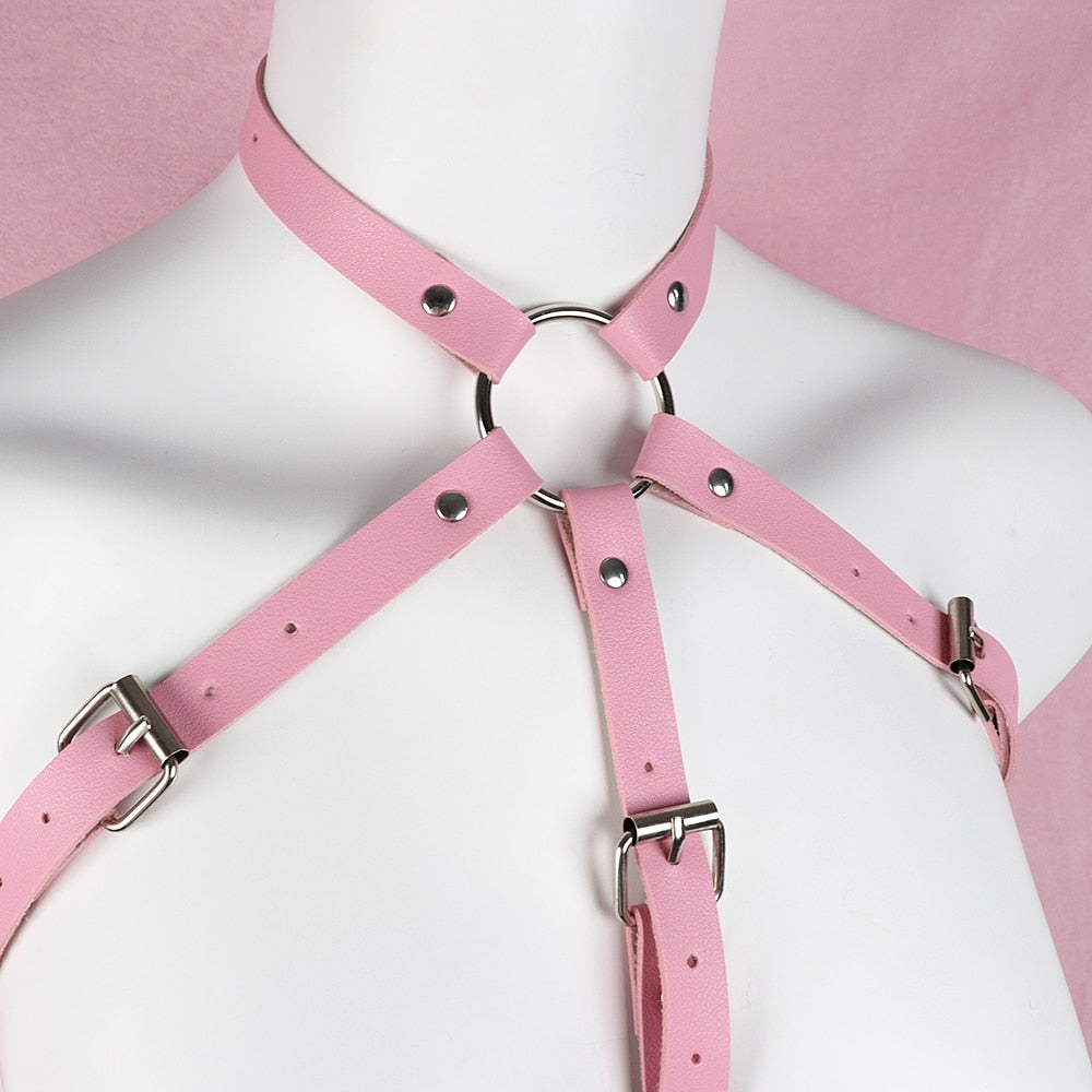 Pink body harness
