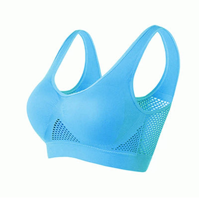 Sports bra with mesh