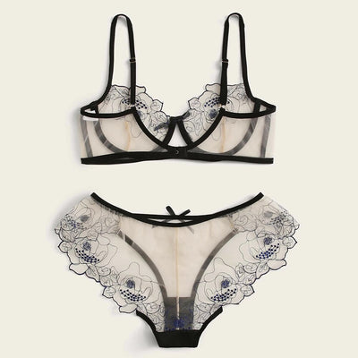 See-through lingerie set