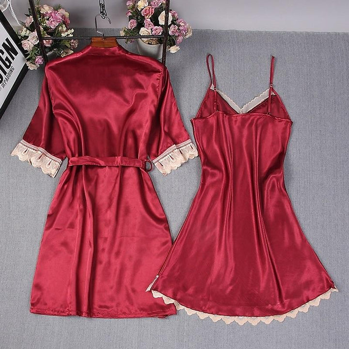 Nightgown with a bathrobe