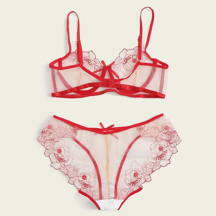 See-through lingerie set