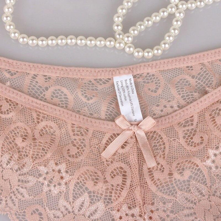 Lacy thong 3 pieces set