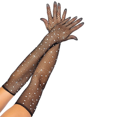 Fishnet gloves